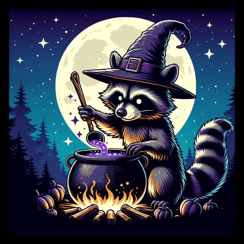 Waschbär Halloween