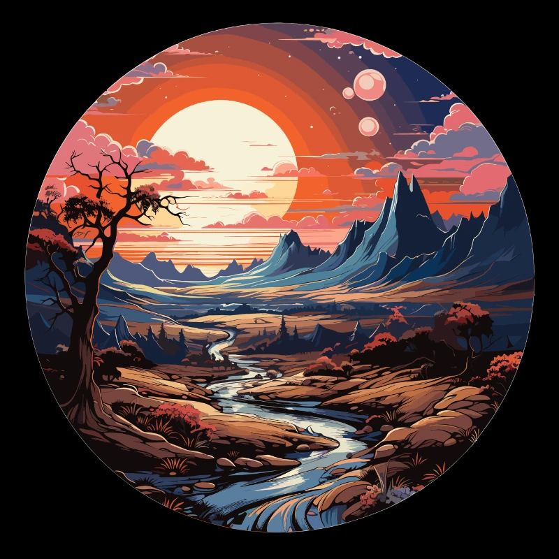 Landschaft - Illustration