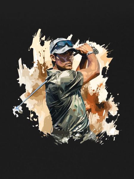 Golf Player - Illustration