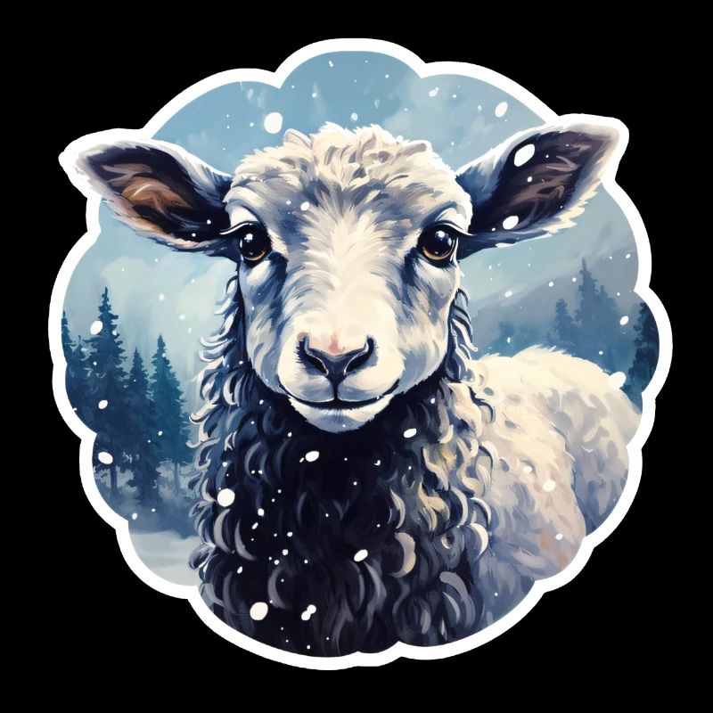 Sheep in winter