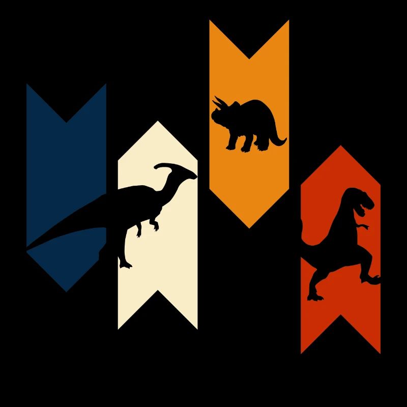 Vintage retro dinosaur - dinosaur gift idea