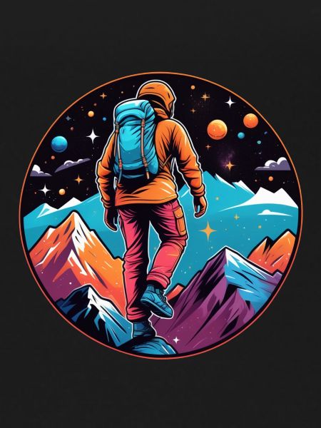 Climbing - Moon - Space