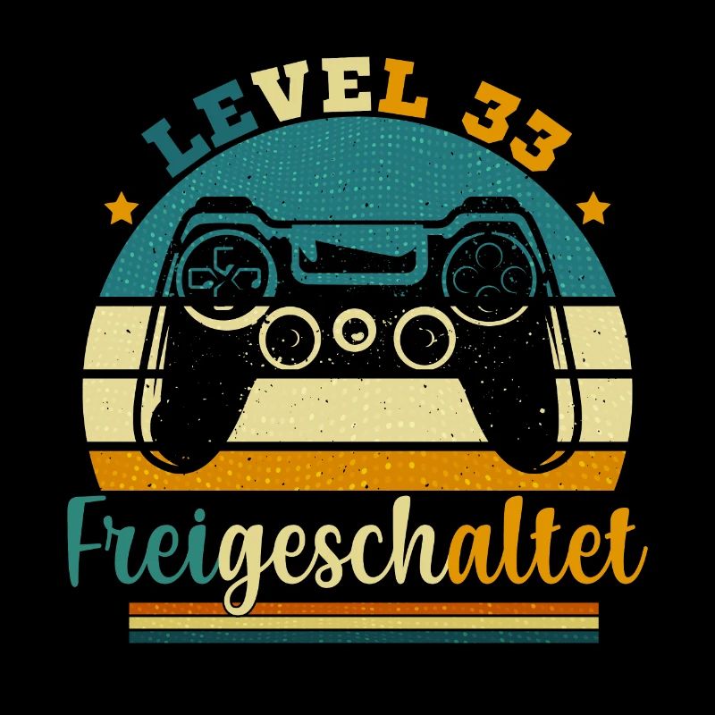 Level 33 Freigeschaltete Geschenkidee 33 Jahre