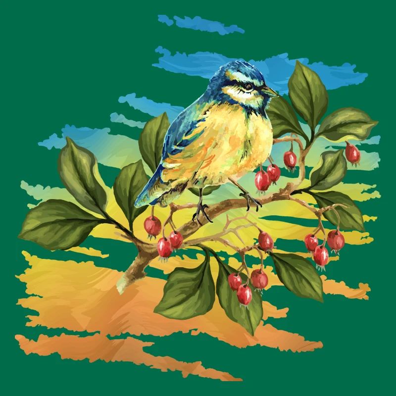 Bunter Vogel