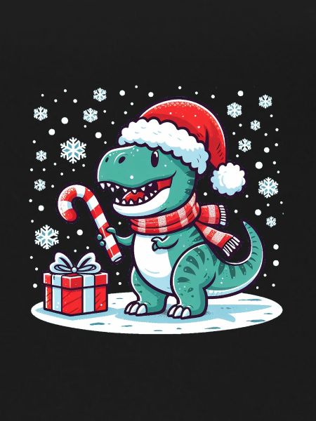 Christmas T-Rex