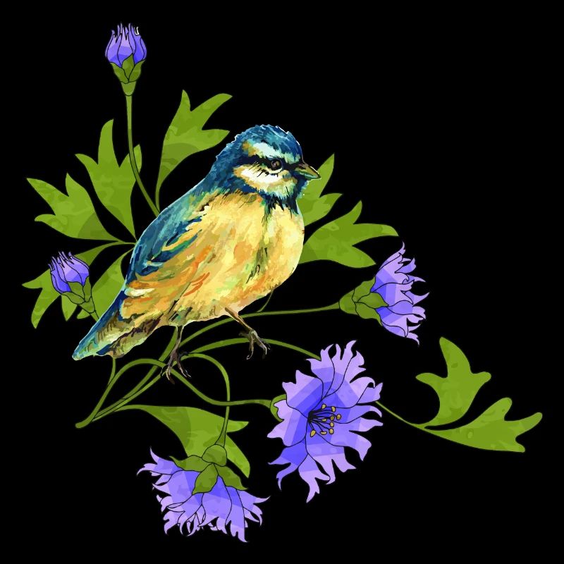 Bunter Vogel