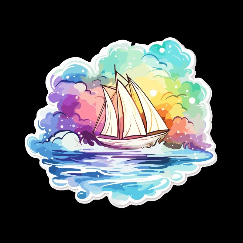 Segelboot - Illustration