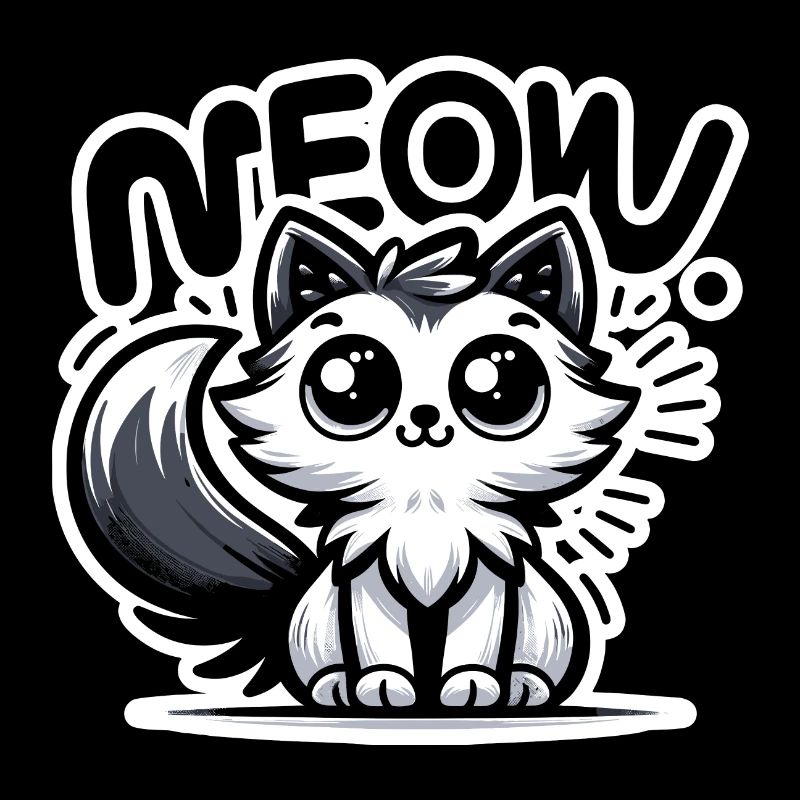Miaou - Illustration de chat