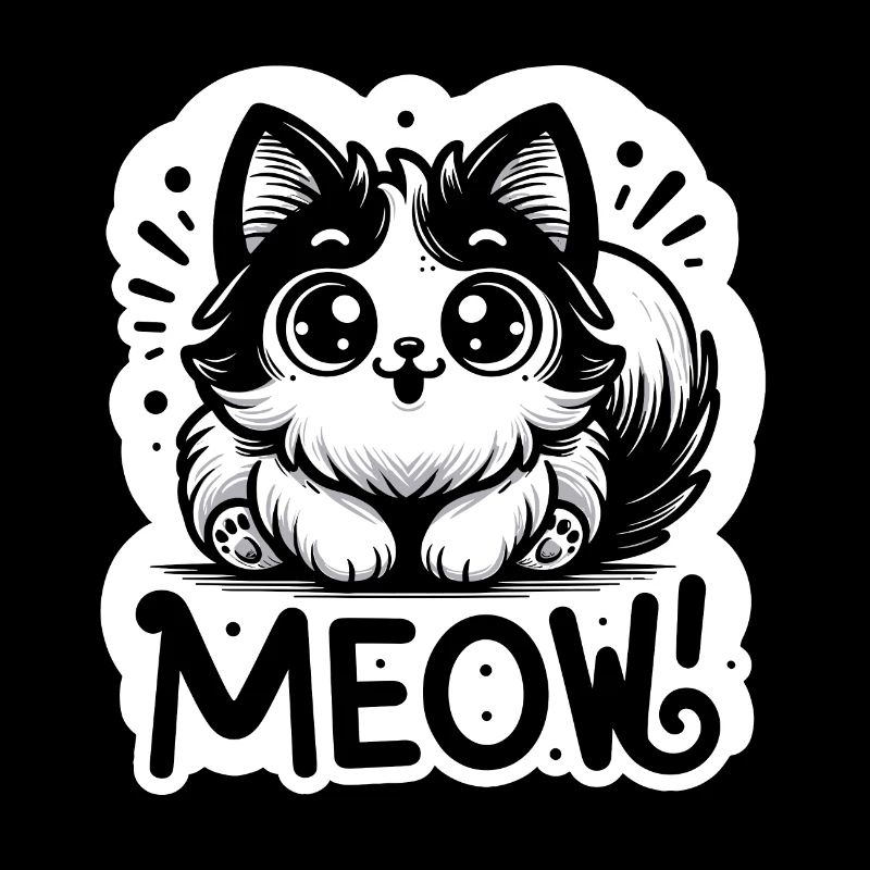 Miaou - Illustration de chat