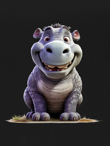 Funny Hippopotamus