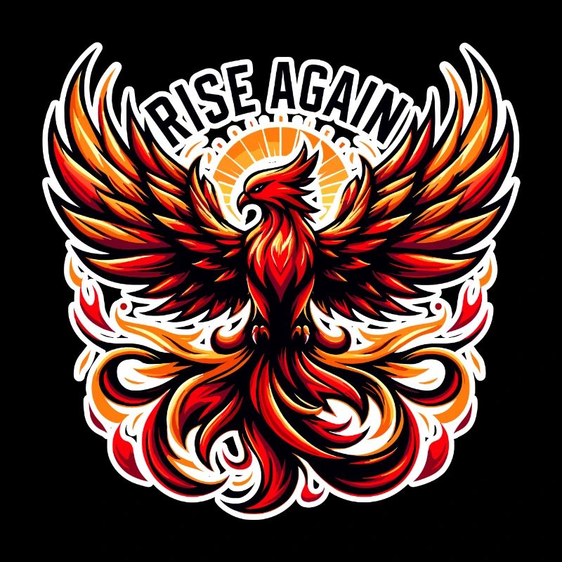 Rise Again - Phoenix Illustration