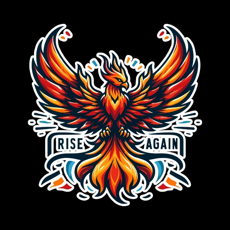 Rise Again - Phoenix Illustration