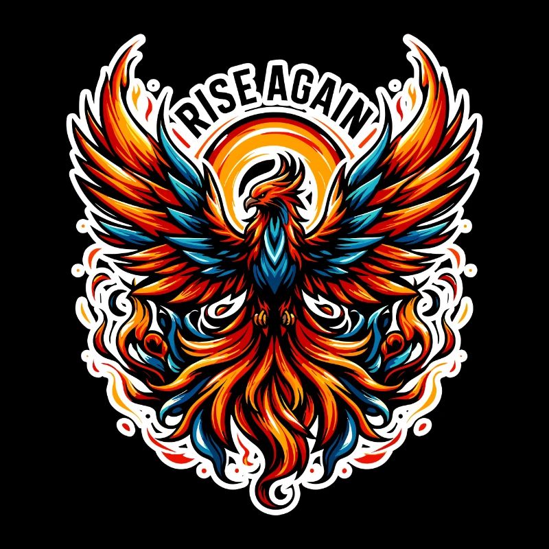 Rise Again - Phoenix Illustration