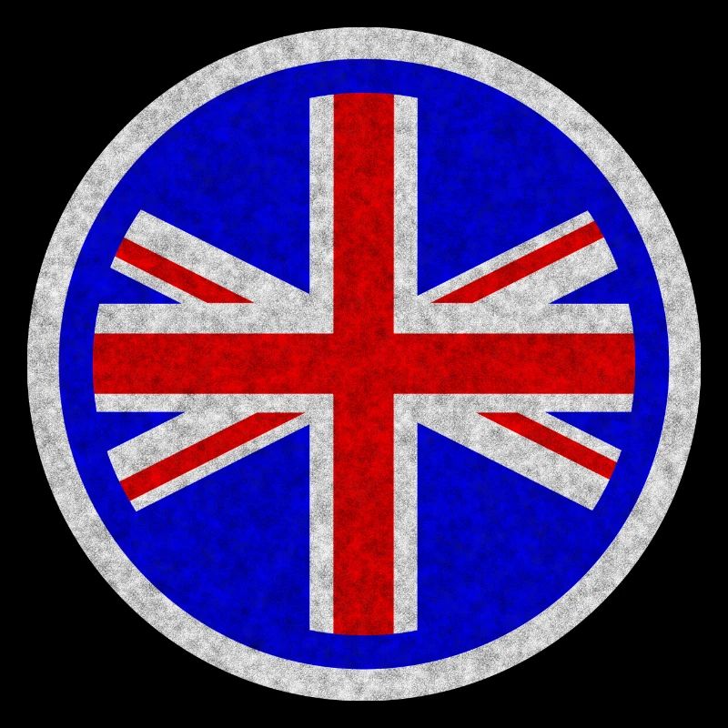 UK Union Jack flag blue White distressed mod
