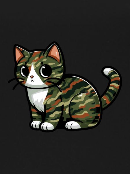 Getarnte Katze