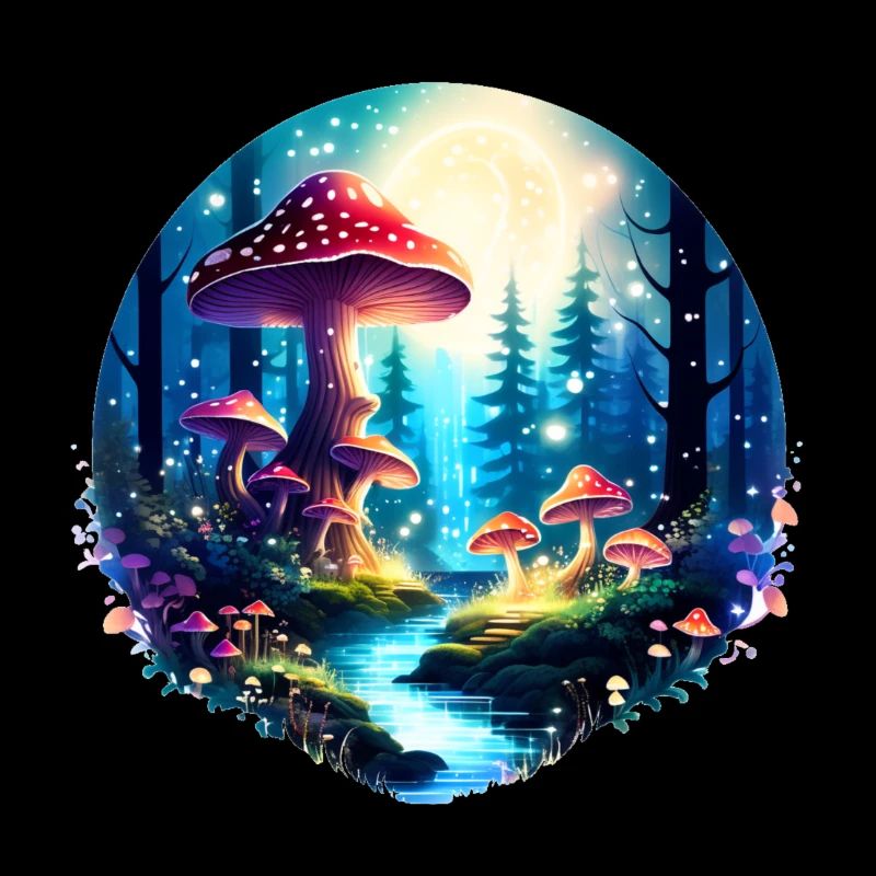 Paysage de forêt enchantée