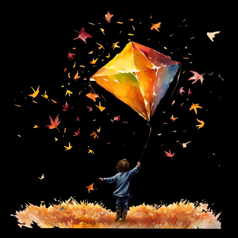 In autumn, the kites fly again