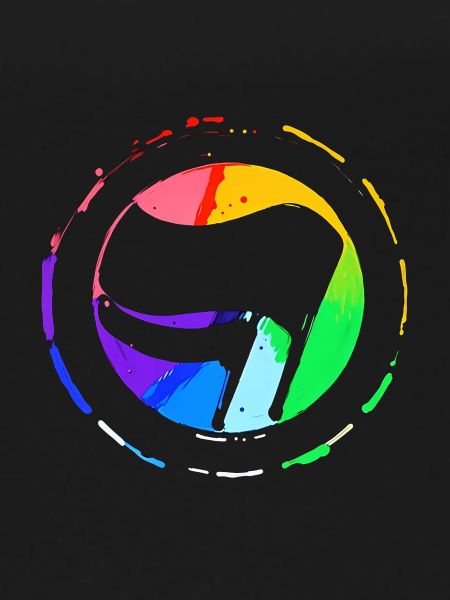 Rainbow Antifa Flag