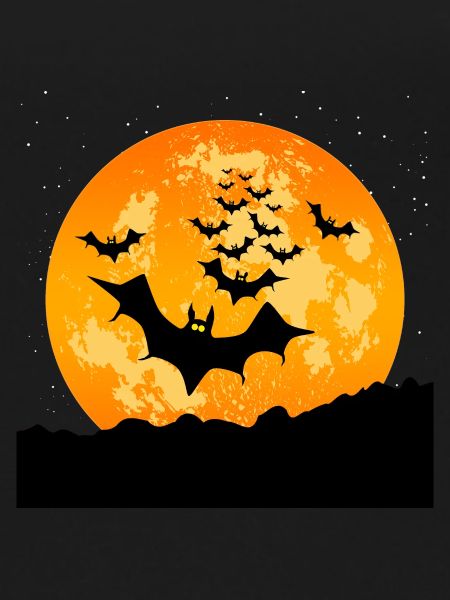 Halloween flying bats