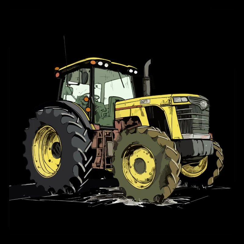 Gelber Traktor