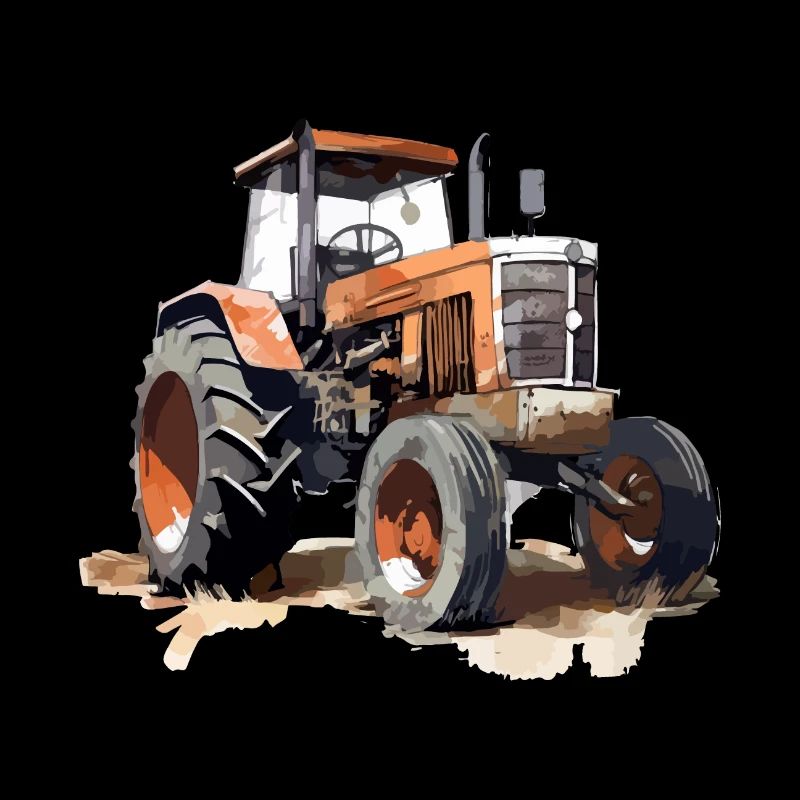 Orange Traktor Nr. 2