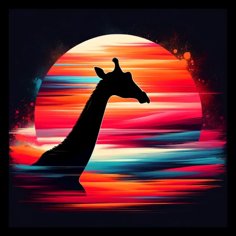 Silhouette Giraffe