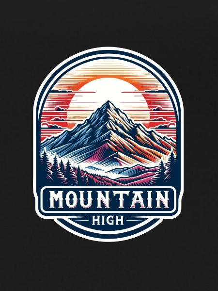 Mountain High - Berg Illustration