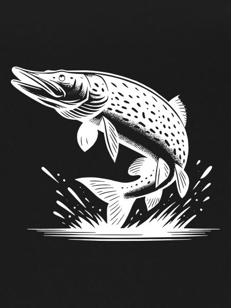 Big Leaping Pike Fish