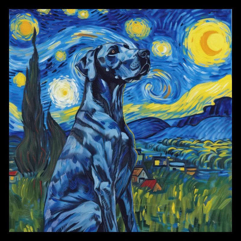 Deutsche Dogge, great dane , hund, van gogh