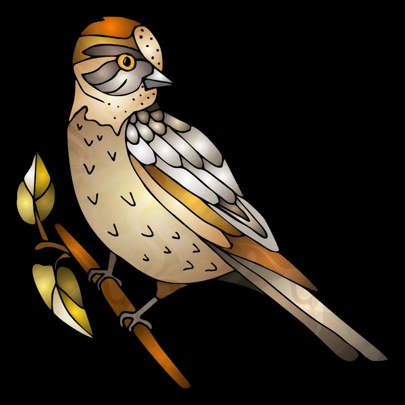 Bunter Vogel