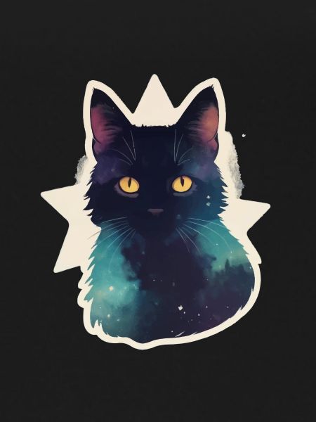 Chat dans les étoiles