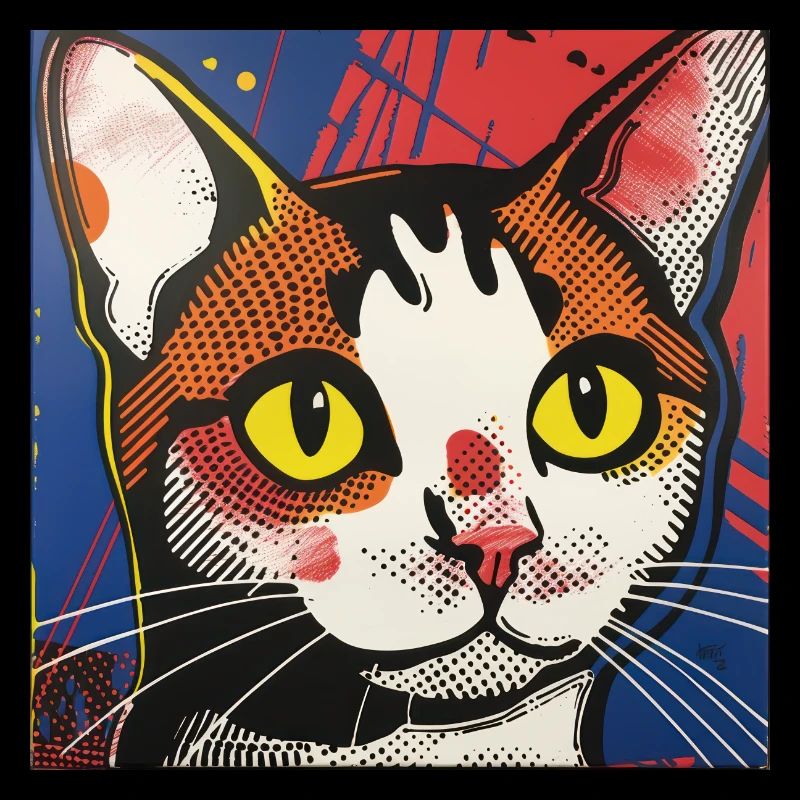 chat, motif de chat, bande dessinée, cadeau, idées cadeaux