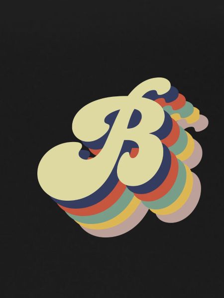 Retro Letter B