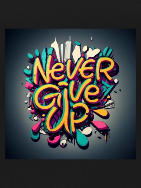 never give up
