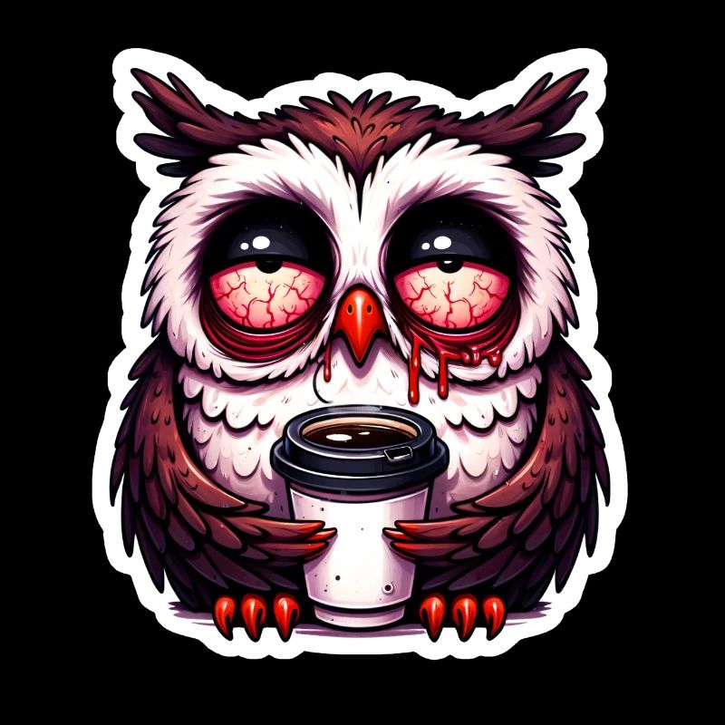 Noctambule avec café du matin
