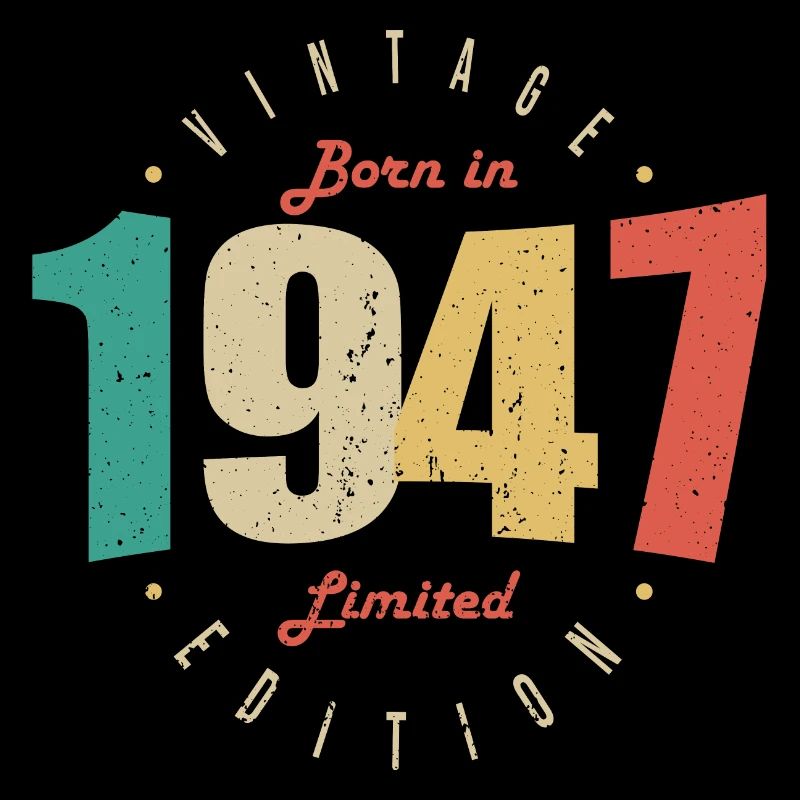 1947 Vintage Retro Geburtstagsgeschenk 1947