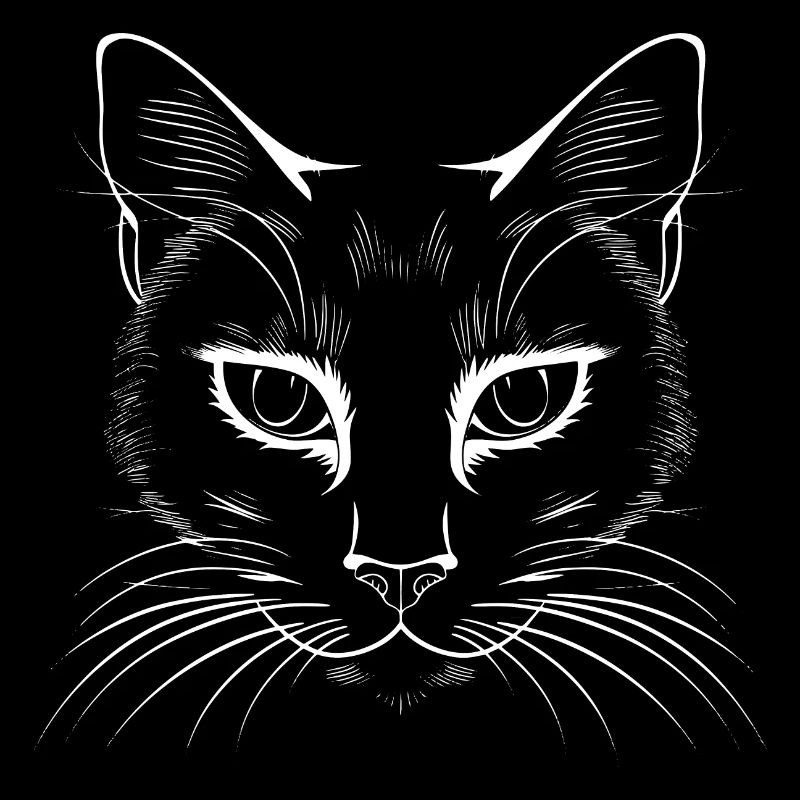 Chat, Motif De Chat, Visage De Chat