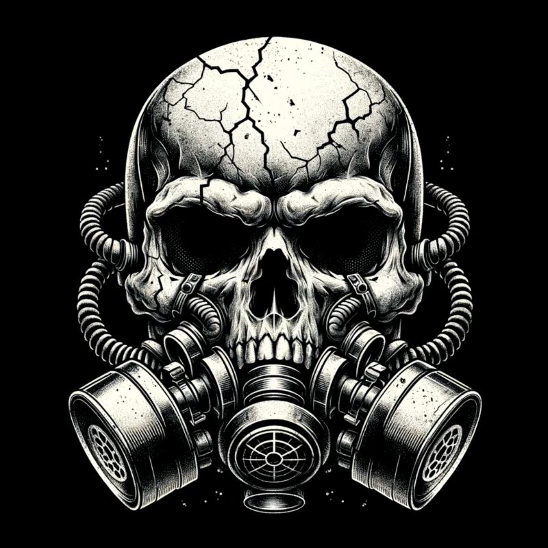Cracked Skull with Dual Filters