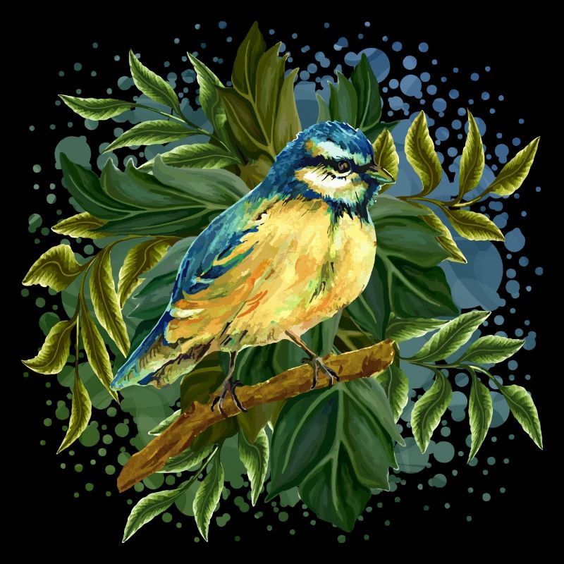Bunter Vogel
