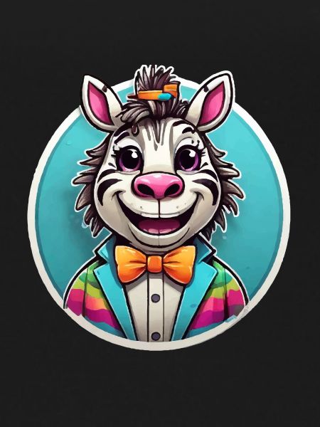 Funny Comic Zebra