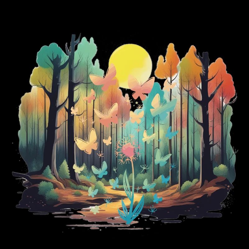 Wald Natur Bäume Baum Sonne Herbst