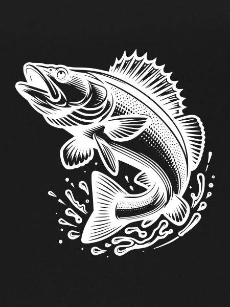 Large Jumping Zander Fish