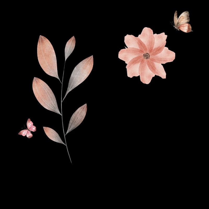 Buchstabe r Wildblumen Aquarelle