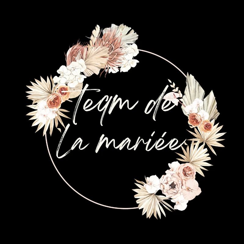 Bridal Team Crown Boho Flowers