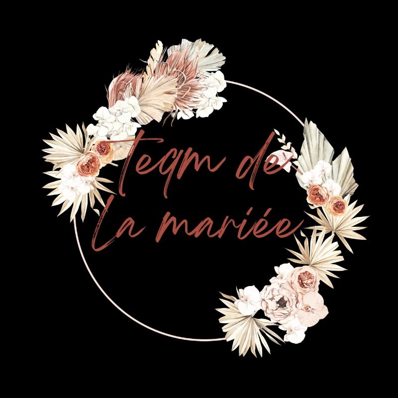 Bridal Team Crown Boho Flowers