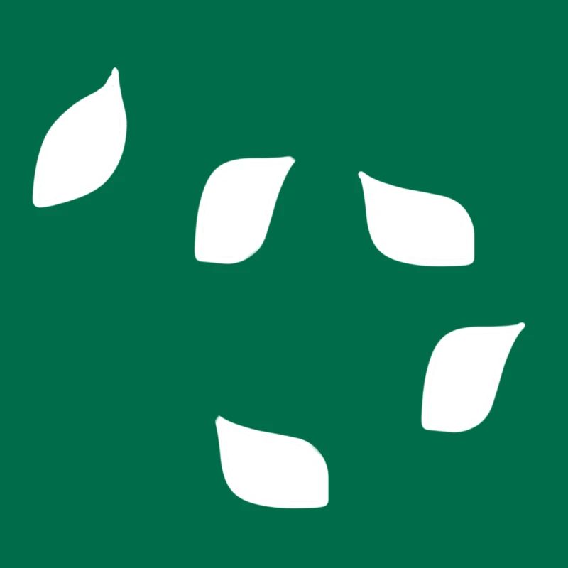 Five Leaves Leaf Pattern Tree