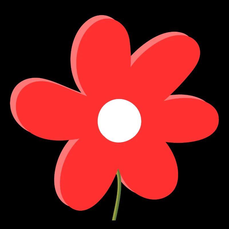 Red Daisy Flower
