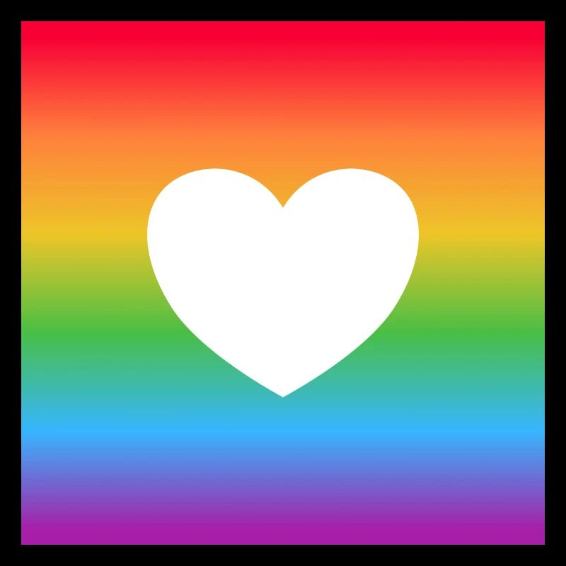 Regenbogen-Herz