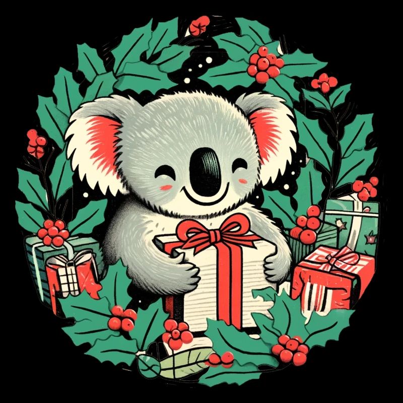 Ours koala de Noël