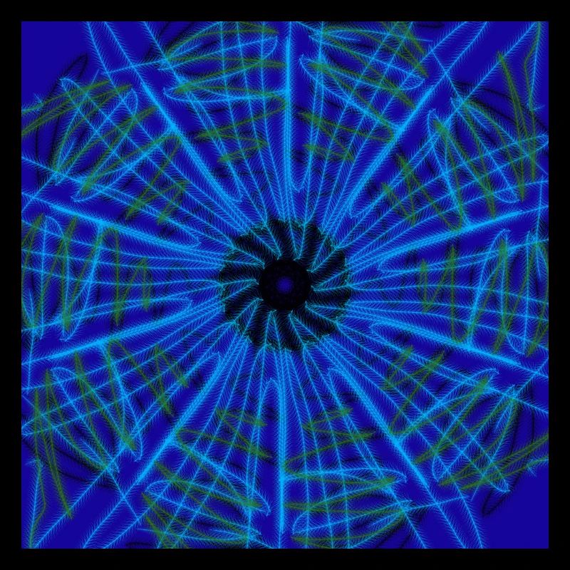 Blue abstract design